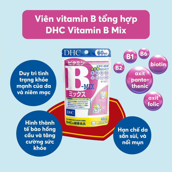 DHC Viên Uống Vitamin B Tổng Hợp Vitamin B Mix