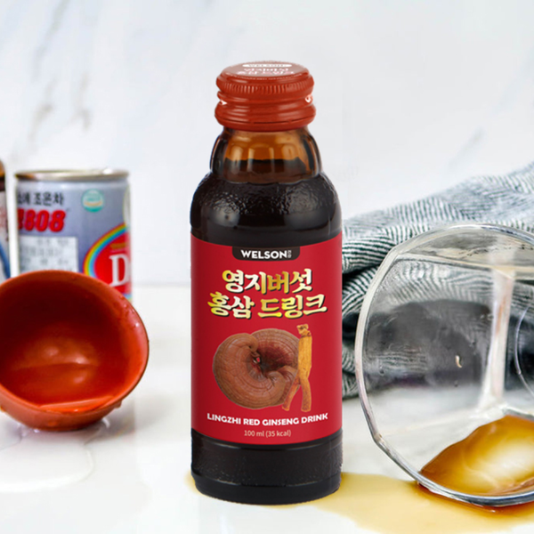 Welson Nước Uống Hồng Sâm Linh Chi Lingzhi Red Ginseng 10 Chai