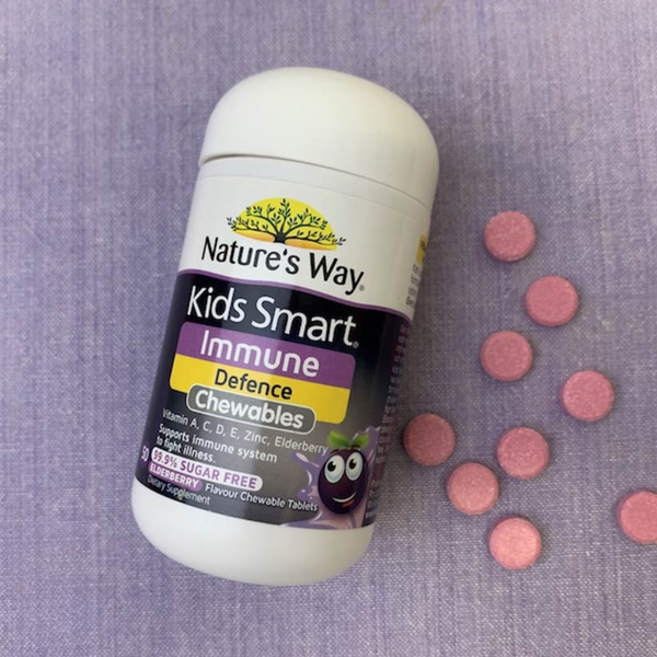 Nature's Way Viên Nhai Tăng Đề Kháng Cho Bé Kids Smart Immune Defence 50 Viên