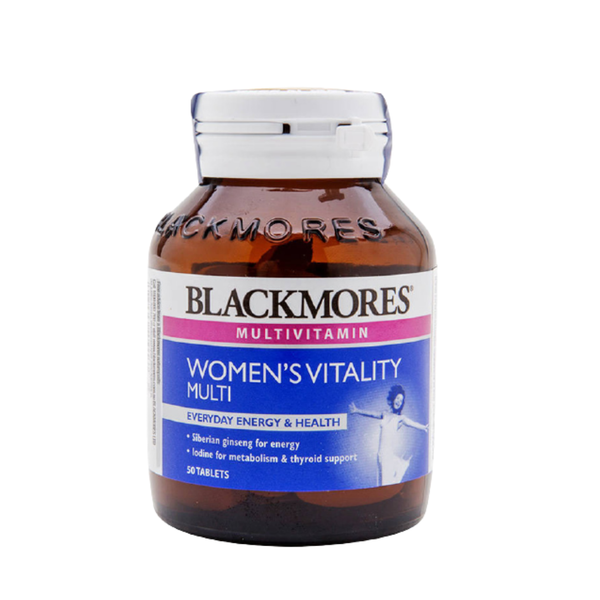 Blackmores Viên Uống Bổ Sung Vitamin Tổng Hợp Cho Phụ Nữ Women’s Vitality Multi 50 Viên