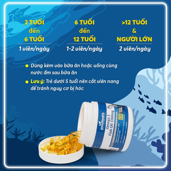 Goodhealth Viên Uống Dầu Cá Omega 3 Fish Oil 1000mg 150 Viên