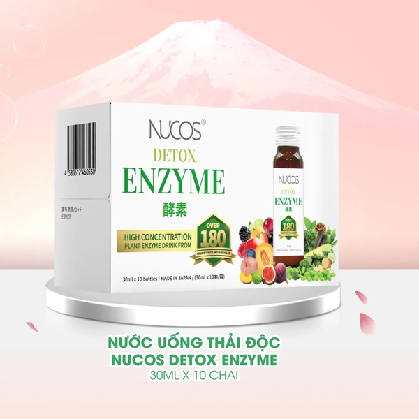 Nucos Nước Uống Detox Thải Độc Kiểm Soát Cân Nặng Enzyme 10 Chai