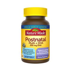 Nature Made Viên Uống Cho Phụ Nữ Sau Sinh Postnatal Multi DHA 200mg 60 Viên