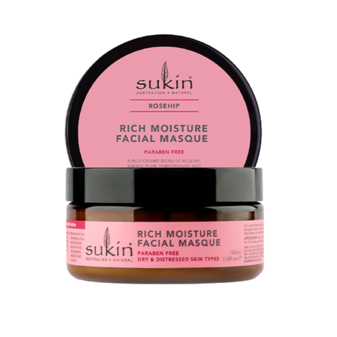 Sukin Mặt Nạ Dưỡng Ẩm Tầm Xuân Rosehip Rich Moisture Facial Masque 100ml