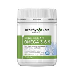 Healthy Care Viên Uống Nguồn Gốc Thực Vật Bổ Sung Pure Vegan Omega 3-6-9 60 Viên