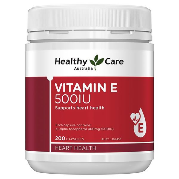 Healthy Care Viên Uống Bổ Sung Vitamin E 500IU Hộp 200 Viên