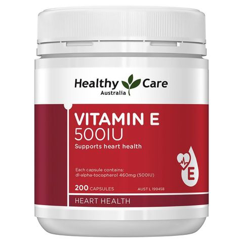 Healthy Care Viên Uống Bổ Sung Vitamin E 500IU Hộp 200 Viên