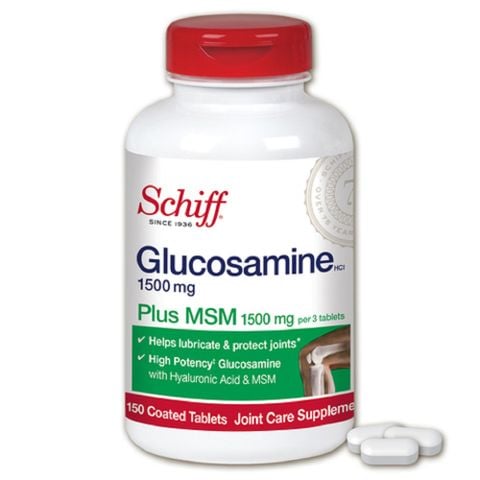 Schiff Viên Uống Hỗ Trợ Xương Khớp Glucosamine Plus MSM 1500mg 150 Viên Vỏ Trắng