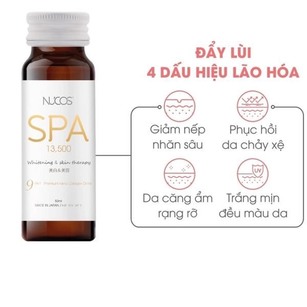 Nucos Nước Collagen Trắng Da Ngừa Lão Hóa Spa 9in1 13.500mg 10 Chai