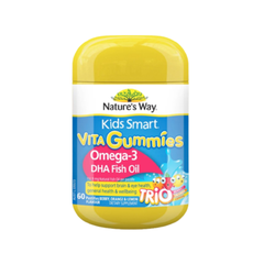 Nature's Way Kẹo Dẻo Chiết Xuất Dầu Cá Bổ Sung Omega 3 & DHA Cho Bé 120 Viên