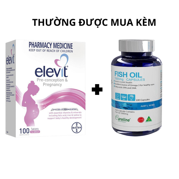 Viên Uống Vitamin Tổng Hợp Mẹ Bầu Elevit Úc 100 Viên