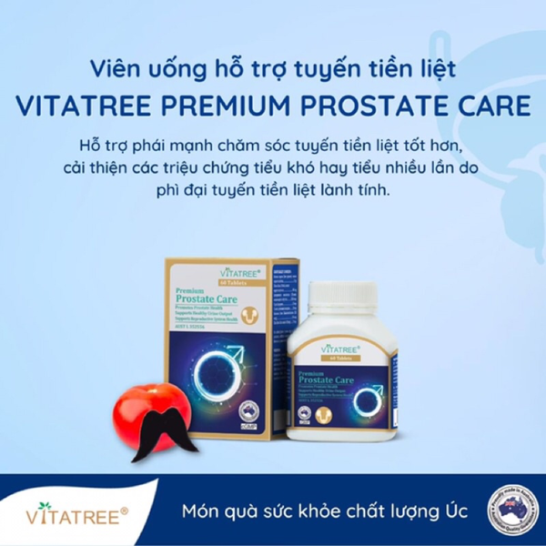 Combo Vitatree Tăng Cường Sinh Lý Essence Of Kangaroo 100 Viên, Hỗ Trợ Tuyến Tiền Liệt Premium Prostate Care 60 Viên