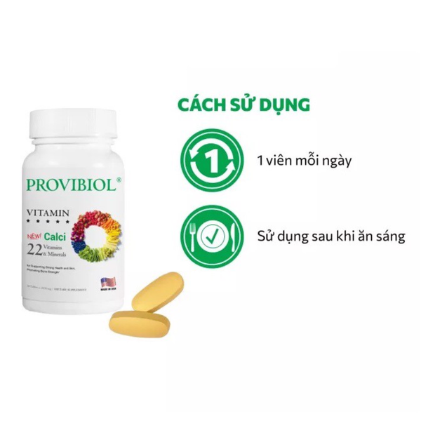 Provibiol Viên Uống Tăng Đề Kháng, Bổ Sung 22 Loại Vitamin