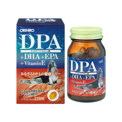 Orihiro Viên Uống Bổ Não DPA DHA EPA Vitamin E 120 Viên