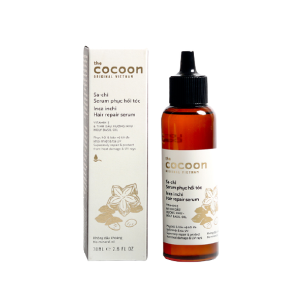 Cocoon Serum Dầu Sachi Phục Hồi Tóc Hư Tổn Ince inchi Hair Repair Serum 70ml