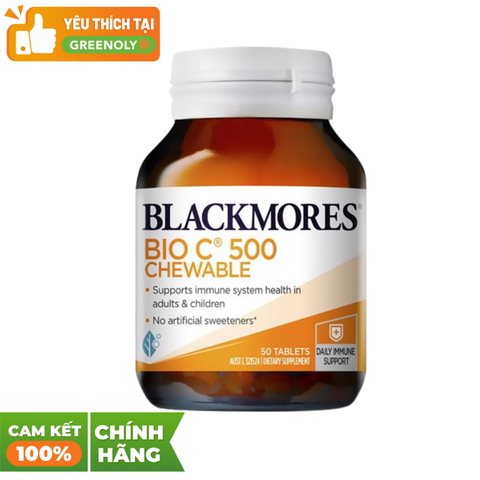 Blackmores Viên Dạng Nhai Bổ Sung Vitamin C 500mg Bio C Chewable