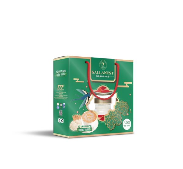 Sallanest Nước Yến Chưng Đông Trùng 30% Tổ Yến 6 Hũ x 70ml