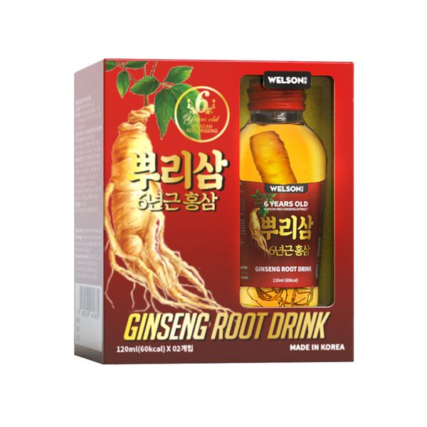 Welson Nước Uống Hồng Sâm Củ Ginseng Root Drink 10 Chai