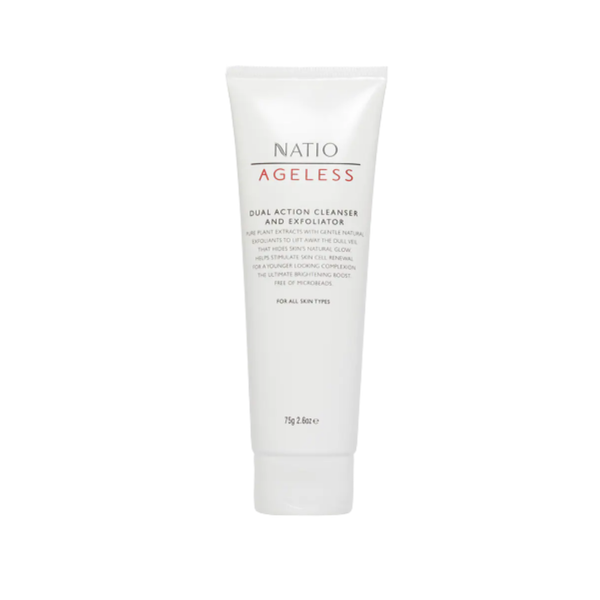 Natio Sữa Rửa Mặt Làm Sạch Tế Bào Chết Ageless Dual Action Cleanser And Exfoliator 75g