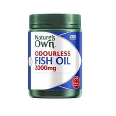 Nature’s Own Dầu Cá Không Mùi 2000mg Fish Oil Odourless 200 Viên