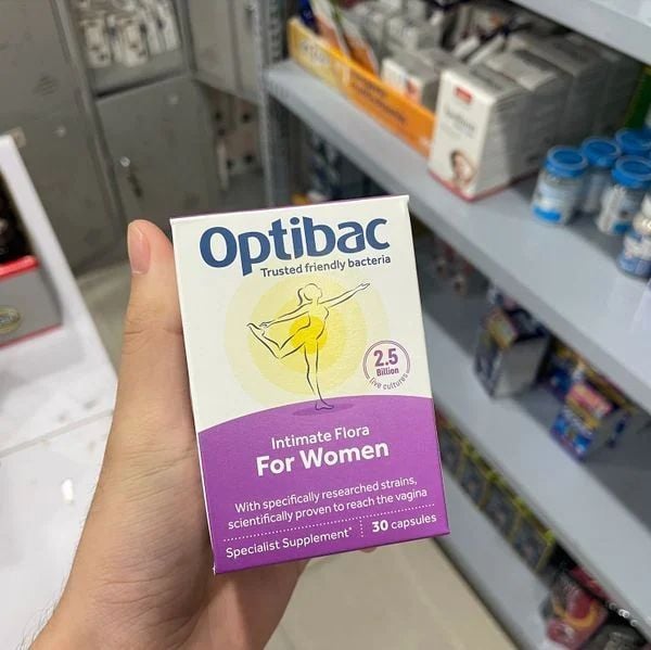 Optibac Men Vi Sinh Bổ Sung Lợi Khuẩn Hỗ Trợ Phòng Viêm Nhiễm Phụ Khoa 30 Viên