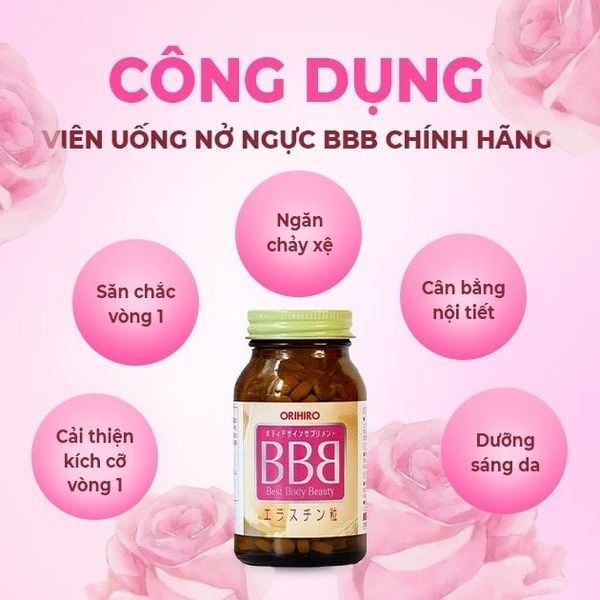 Combo Orihiro Viên Uống Nở Ngực BBB Chính Hãng Nhật Bản 300 Viên & Trà Hỗ Trợ Giảm Cân Diet Tea 8kg 36 Gói
