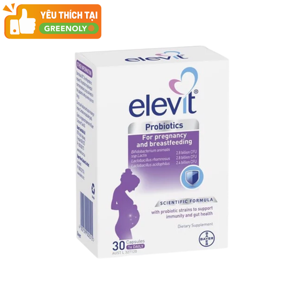 Elevit Probiotics Viên Uống Hỗ Trợ Tăng Cường Lợi Khuẩn Cho Bà Bầu 30 Viên