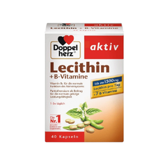 Doppelherz Viên Uống Tinh Chất Mầm Đậu Nành Lecithin + Vitamin B 40 Viên
