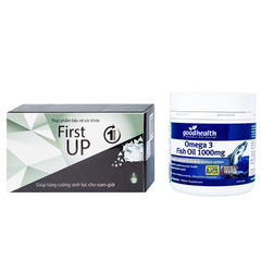Combo Hauora First Up Và Goodhealth Dầu Cá Hỗ Trợ Tăng Thời Gian, Cải Thiện Sức Khỏe Nam Giới