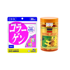 Combo DHC Collagen Và Costar Sữa Ong Chúa Hỗ Trợ Cải Thiện Làn Da, Giúp Da Sáng Khỏe