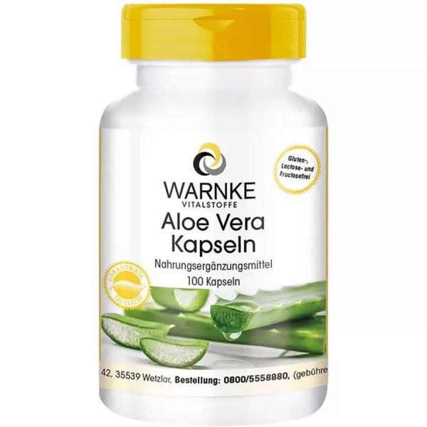 Warnke Viên Uống Cấp Ẩm Chiết Xuất Nha Đam Aloe Vera Kapseln 100 Viên