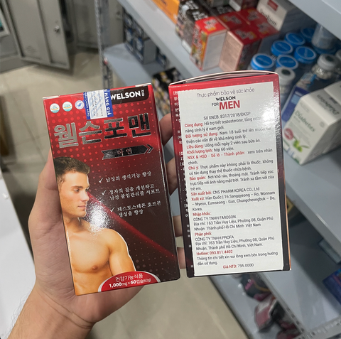 Combo Hỗ Trợ Tăng Cường SL Welson For Men Từ Hàn Quốc - 60 Viên, Hiệu Quả Vượt Trội & L'Essence des Notes Nước Hoa Pháp EDP Mùi Cardamome & Embruns 30ml