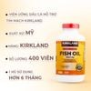 Viên Uống Dầu Cá Hỗ Trợ Tim Mạch Kirkland Signature Fish Oil 1000mg Mỹ 400 viên