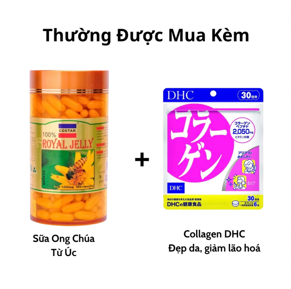 Costar Viên Uống Sữa Ong Chúa Royal Jelly Soft Gel 1450mg 365 Viên