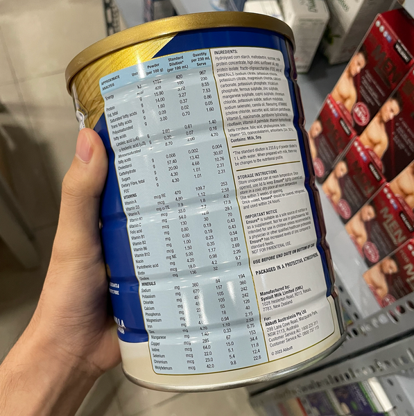 Ensure Sữa Bột Hương Vanilla Úc 850g