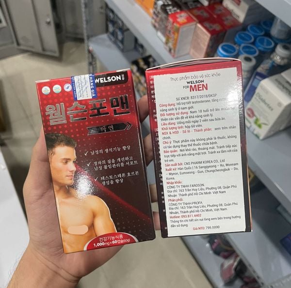 Welson For Men Hỗ Trợ Sinh Lý Nam Từ Hàn Quốc