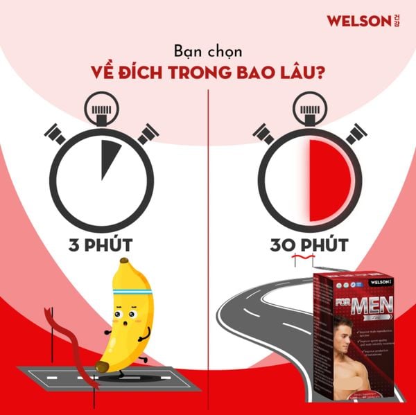 Welson For Men Hỗ Trợ Sinh Lý Nam Từ Hàn Quốc