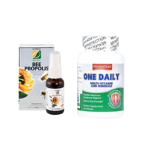 Combo Tăng Đề Kháng, Bổ Sung Vitamin Và Khoáng Chất, Bảo Vệ Hệ Hô Hấp Pharmekal Multivitamin & Xịt Keo Ong David Health