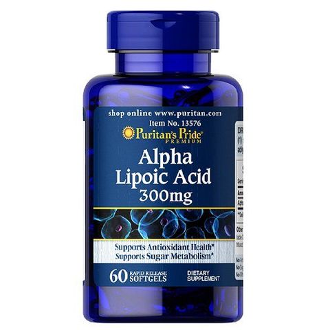 Puritan's Pride Viên Uống Đẹp Da Alpha Lipoic Acid 600mg 60 Viên