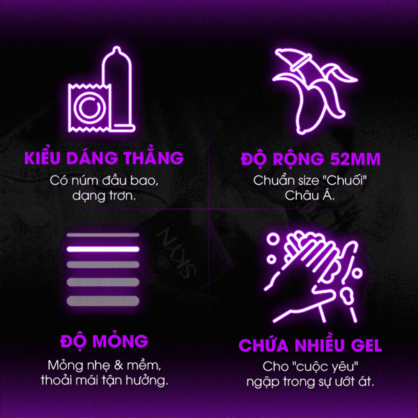 Skyn Bao Cao Su Elite Non-Latex Không Mùi, Siêu Mỏng Hộp 10 Cái