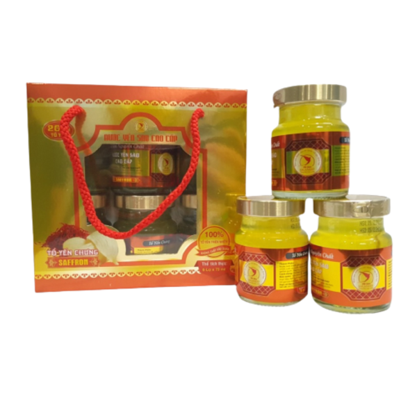 Salanest Nước Yến Chưng Saffron 20% Tổ Yến 6 Hũ x 70ml