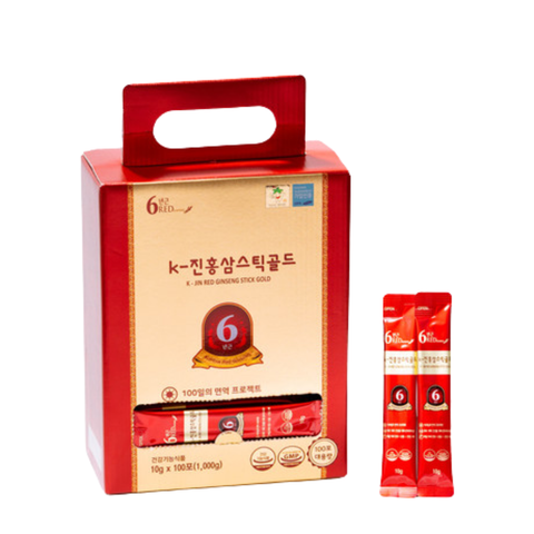 K-Jin Nước Hồng Sâm Cô Đặc Red Ginseng Stick Gold 10g x 100 Gói