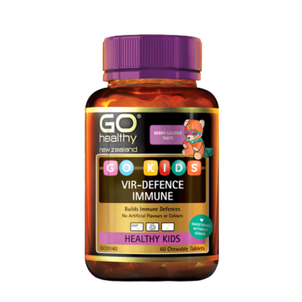 Go Healthy Viên Tăng Cường Đề Kháng Cho Trẻ Kids Vir-Defences Immune 60 Viên