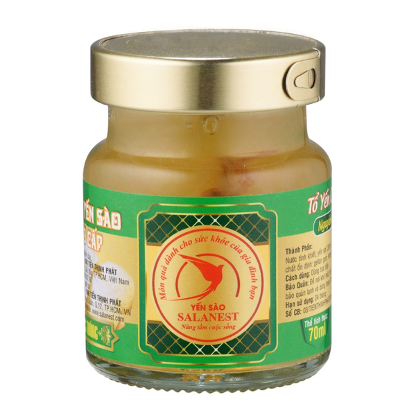 Sallanest Nước Yến Chưng Đông Trùng Hạ Thảo 20% Tổ Yến 6 Hũ x 70ml