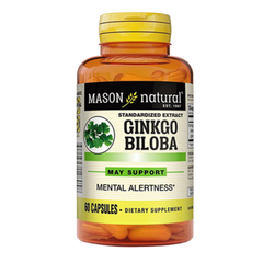 Mason Natural Viên Uống Hỗ Trợ Sức Khỏe Não Bộ Ginkgo Biloba 60 viên