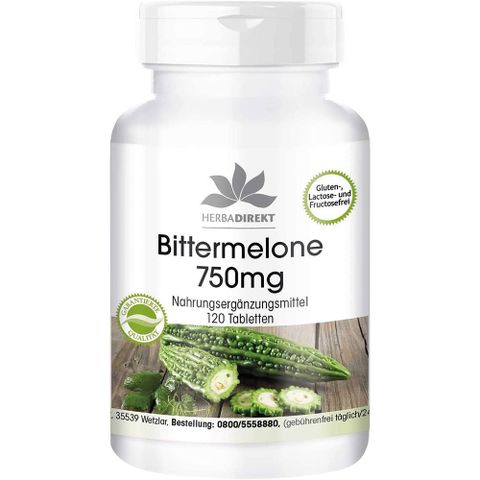 Warnke Viên Uống Hỗ Trợ Giảm Cân Bittermelone 750mg 120 Viên