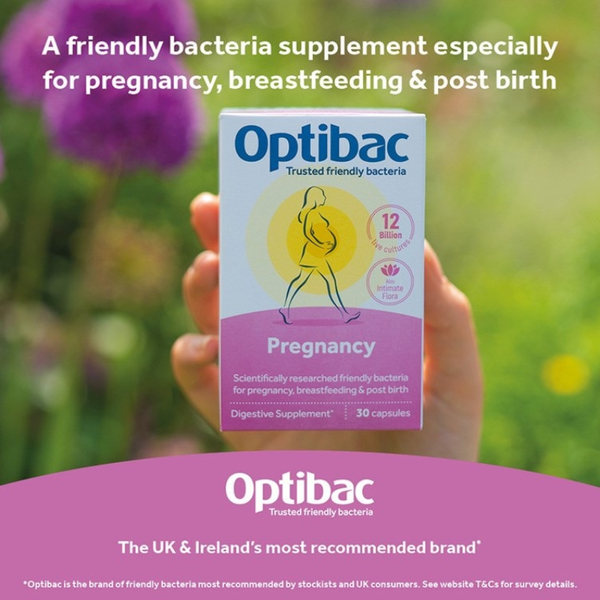 Optibac Viên Uống Pregnancy Probiotics Bổ Sung Lợi Khuẩn Cho Mẹ Bầu 30 Viên