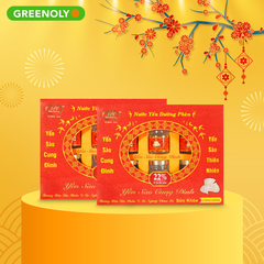 Bộ Quà Tặng 2 Hộp Cung Đình Nước Yến Sào Đường Phèn 22% Hộp 6 Hũ 70ml