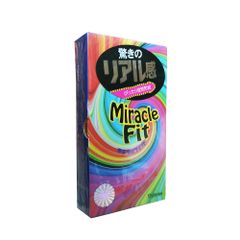 Okamoto Bao Cao Su Thiết Kế 3D Ôm Khít Sagami Miracle 49mm 10 Chiếc