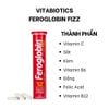 Vitabiotics Viên Nén Sủi Vị Cam Feroglobin Fizz Giúp Cơ Thể Tăng Tạo Máu, Tăng Năng Lượng, Giảm Mệt Mỏi Ống 20 viên